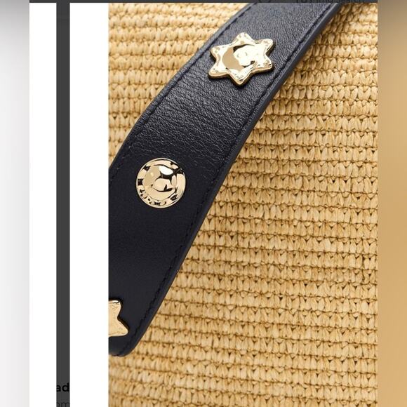 Madewell The Sun Medallion Straw Raffia
Tan Blue Shoulder Bag NWT - Picture 3 of 11